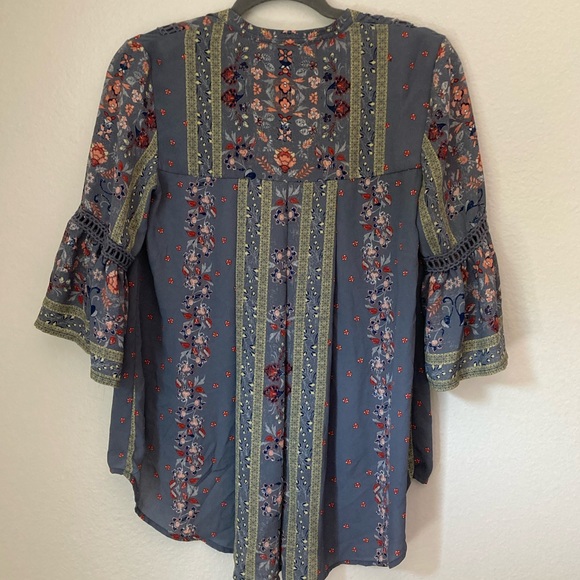 Western Knox Rose Boho Blouse - Picture 4 of 4